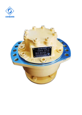 มอเตอร์ล้อขับเคลื่อนไฮดรอลิกสีเหลืองสำหรับ poclain mini ms02 สำหรับรถกวาดถนน